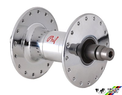 Phil Wood Standard High Flange Silver Front Track Hub